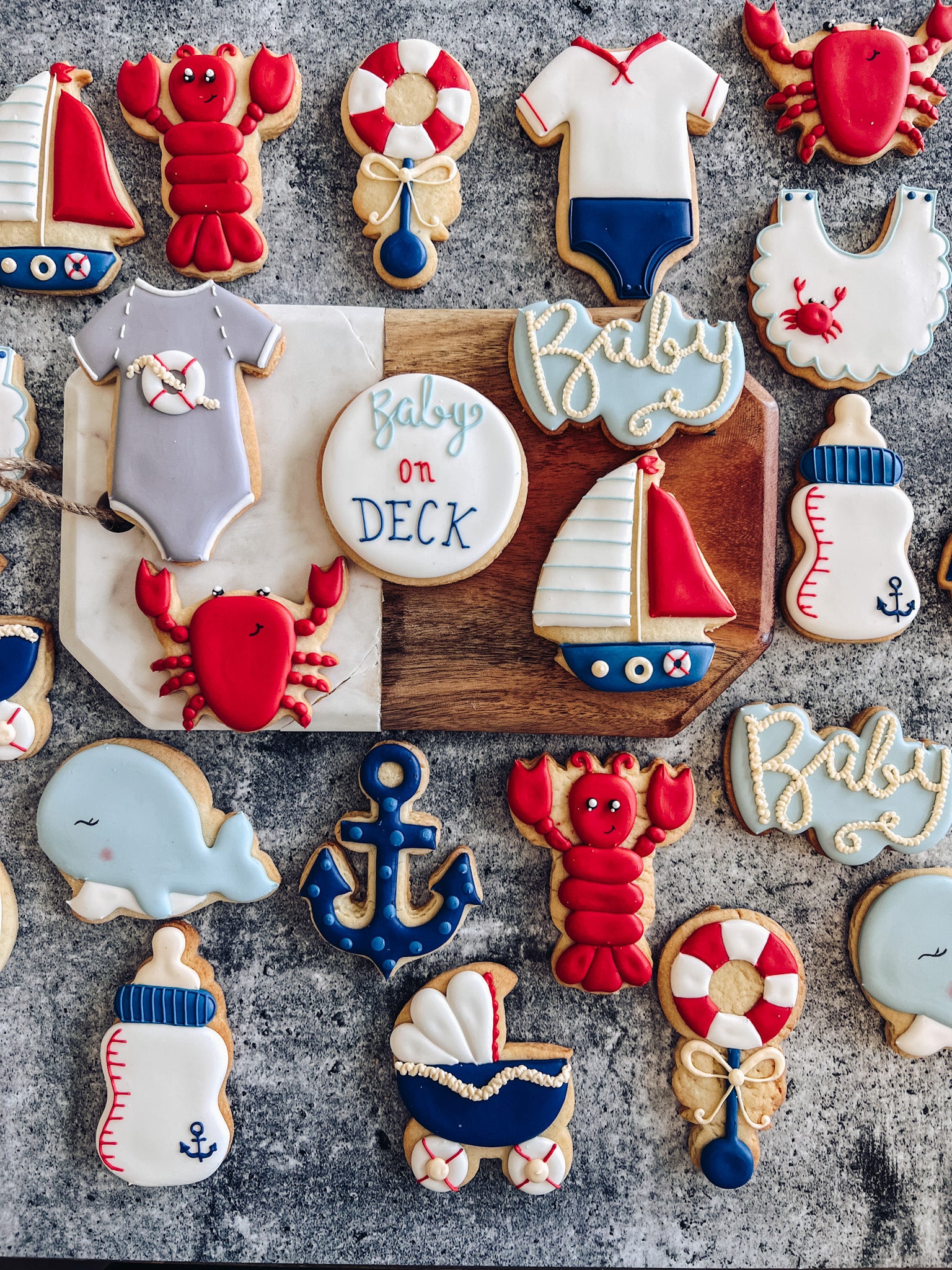 Baby on Deck | Baby Shower Cookies