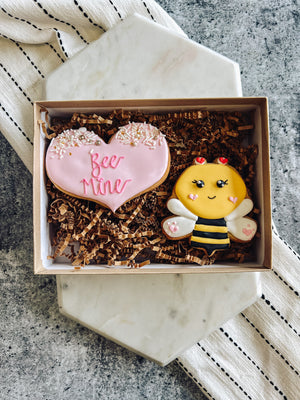 Bee My Valentine Cookies
