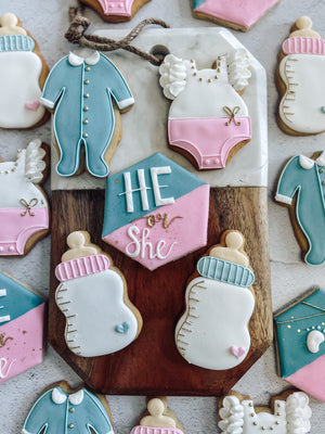 He or She? | Baby Shower Cookies