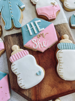 He or She? | Baby Shower Cookies