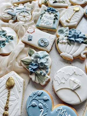 Blue Tea Party | Bridal Shower Cookies