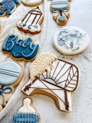 Blue Tones | Baby Shower Cookies