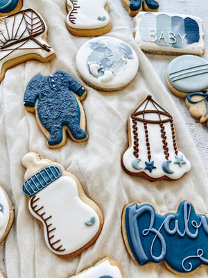 Blue Tones | Baby Shower Cookies