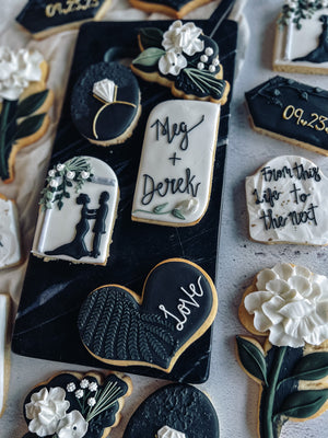 Black and White | Wedding Cookies