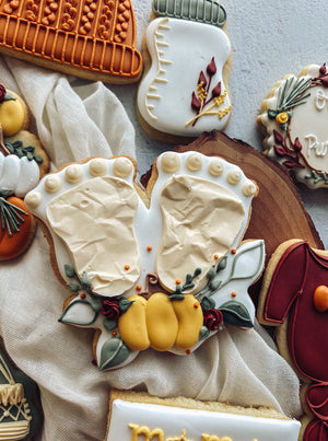 Hello Pumpkin Baby Shower Cookies