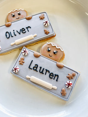 Personalized Gingerbread Tray Cookie