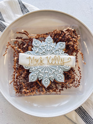 Personalized Snowflake Cookie