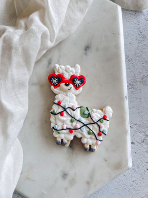 Christmas Llama Cookie