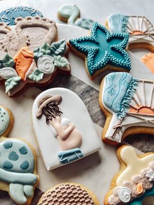 Boho Beach Baby | Baby Shower Cookies