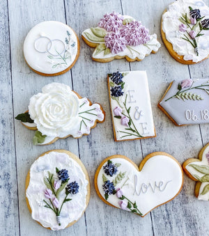Lavender Love Wedding Cookies