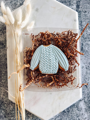 Blue Sweater Cookie