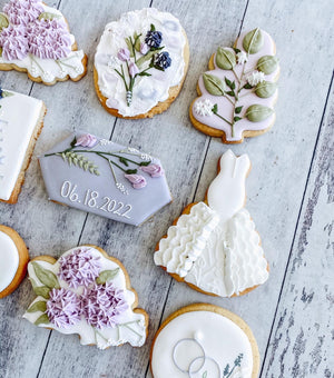 Lavender Love Wedding Cookies