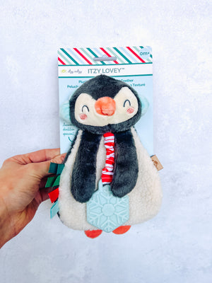 Itzy Lovey Plush Penguin Teether