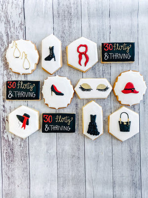 30, Flirty & Thriving! | Birthday Cookies