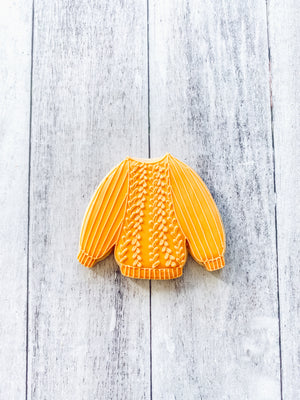 Knitted Fall Sweater Cookie