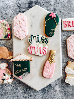 Miss to Mrs. | Bachelorette Cookies