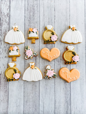 Floral Wedding Cookies