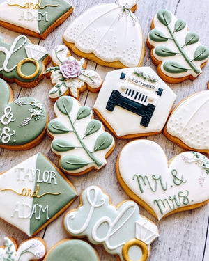 Just Married - Jeep Wrangler | Wedding Cookies (LGBTQ+ Inclusive!)